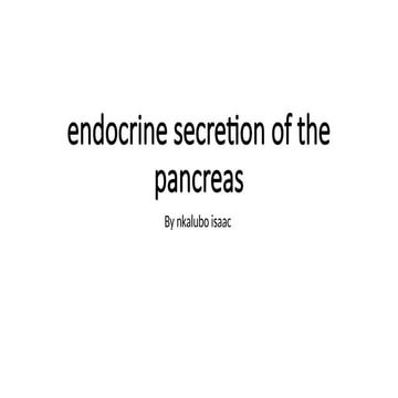 insulin and glucagon physiology presentation