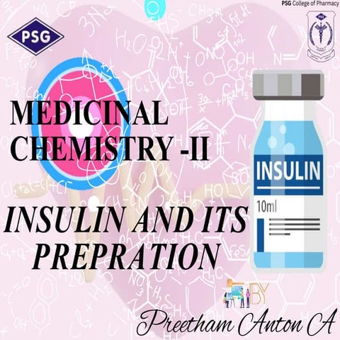 Insulin and its Preperation Medicinal Chemistry 2.pptx