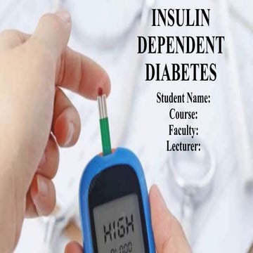 insulin dependant diabetes bb.pptx type 1 | PPTX