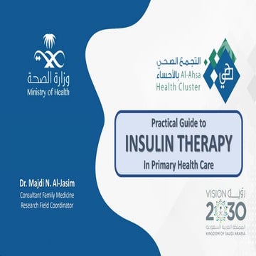 Insulin therapy in primary health care DrMajdi