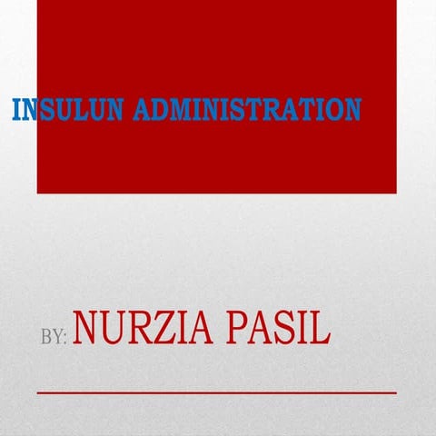 Insulin Management