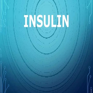 insulin is the most important of hormone in mamalian body