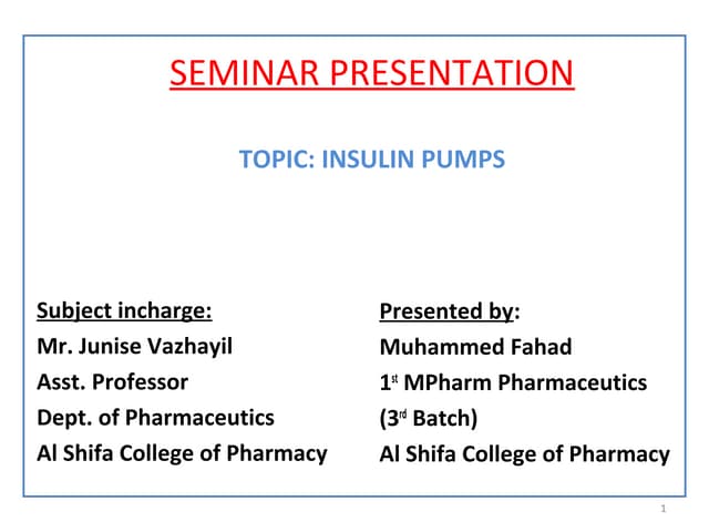 Insulin Pump