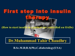 Insulin Therapy in DM