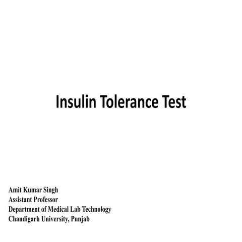Insulin Tolerance Test.pptx