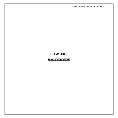 Project report on Insurance