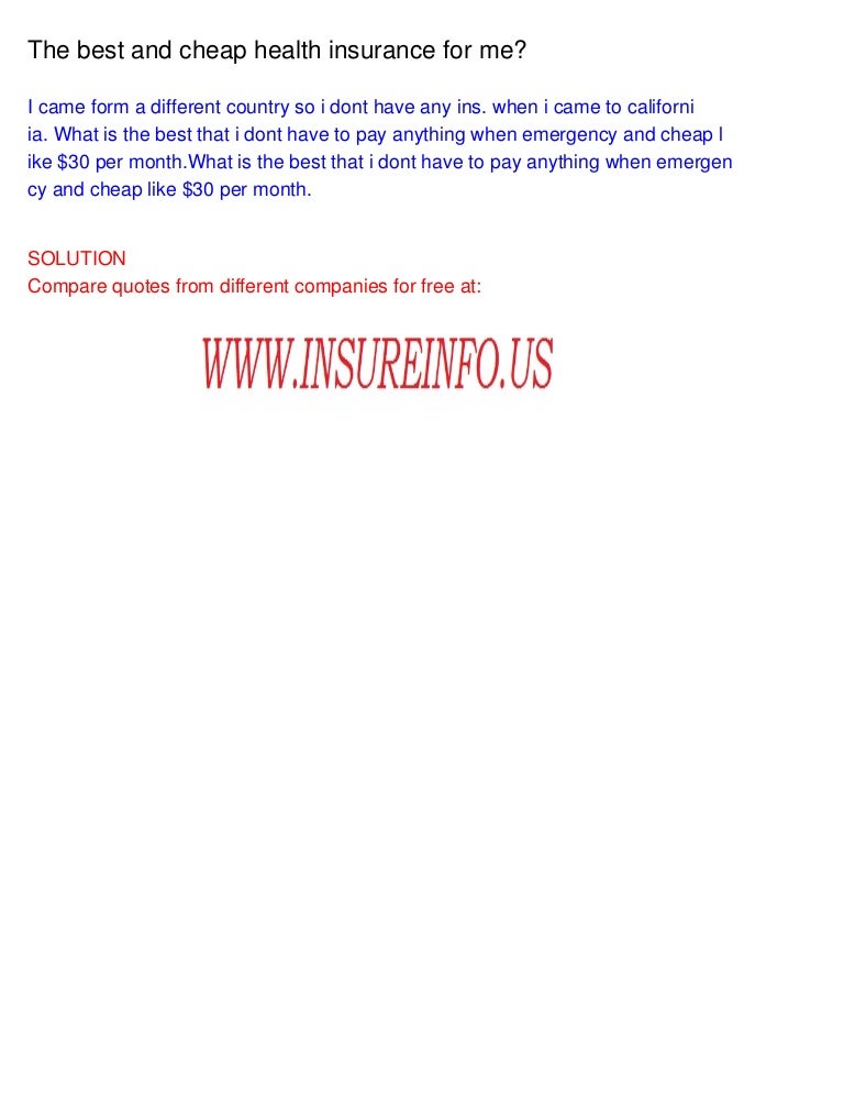 Cheap Health Insurance >> The Best And Cheap Health Insurance For Me Cheap Health Insurance >> The Best And Cheap Health Insurance For Me