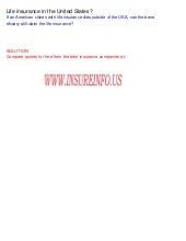 Life insurance in the United States?