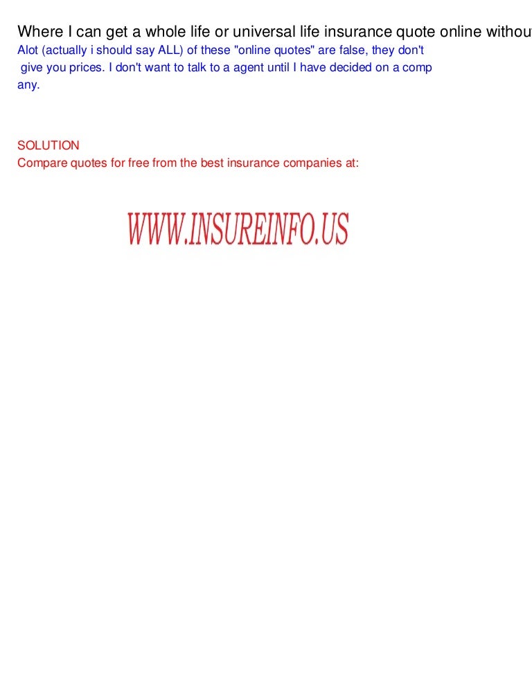 Where I Can Get A Whole Life Or Universal Life Insurance Quote Online Cool Universal Life Insurance Quotes Online Where I Can Get A Whole Life Or Universal Life Insurance Quote Online Cool Universal Life Insurance Quotes Online