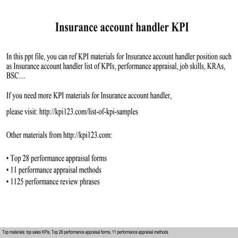 Accounting supervisor kpi | PPT