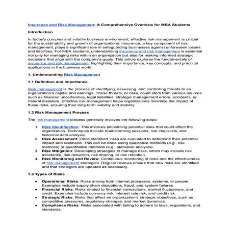 What is Insurance and Risk Management.pdf