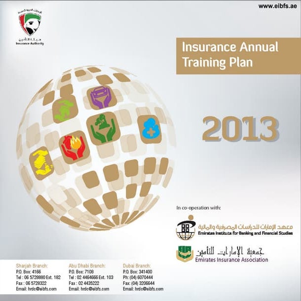 Insurance annual training plan 2013 -www.eibfs.ae