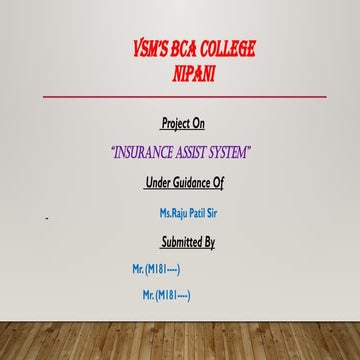 Insurance Assist System in ASP.Net web application