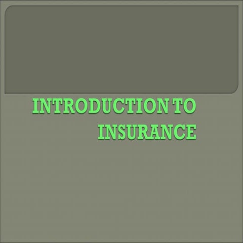 Insurance basics - Unitedworld School of Business