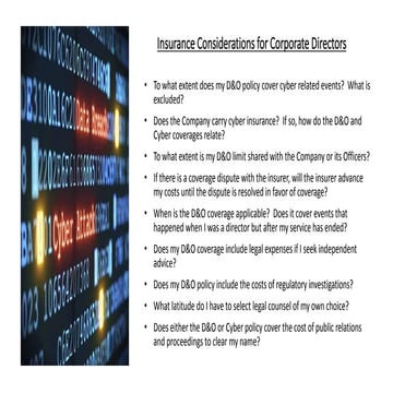 Understanding Directors and Officers Insurance | PDF