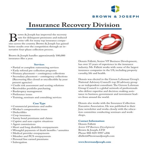Insurance Division Flyer