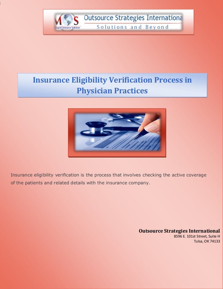 Insurance Eligibility Verification Process in Physician