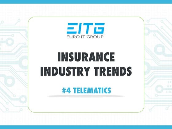 Insurance industry trends 2015 and beyond: #4 Telematics 