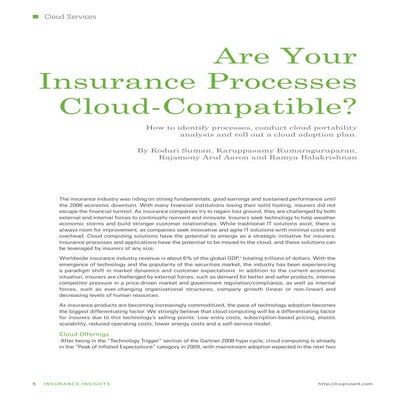 Are your insurance processes cloud compatible?