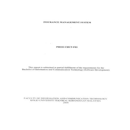 Insurance management system