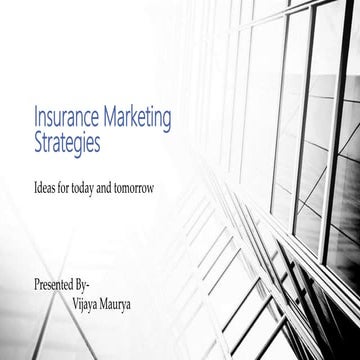 Insurance marketing strategies | PPTX