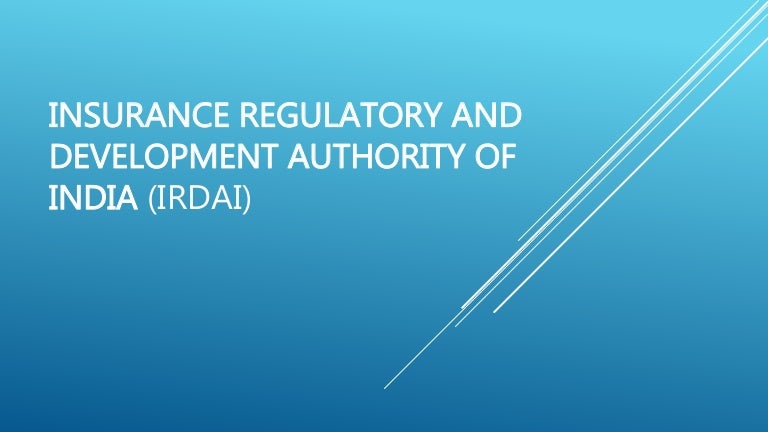 Insurance regulatory and development authority of india