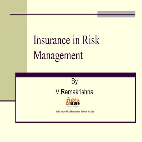Insurance risk mgmnt