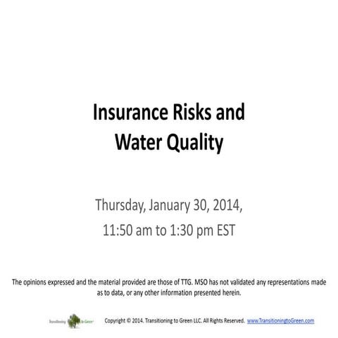 Water System Risk Assessment | PDF