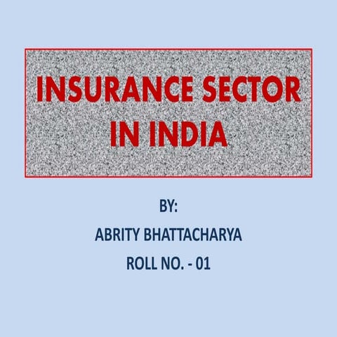 Insurance sector in india