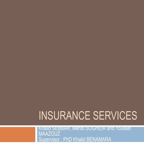 Insurance services | PPTX