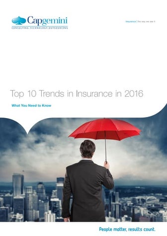Top 10 Trends in Insurance 2016
