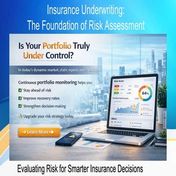 Insurance Underwriting: The Foundation of Smarter Risk Decisions | PDF