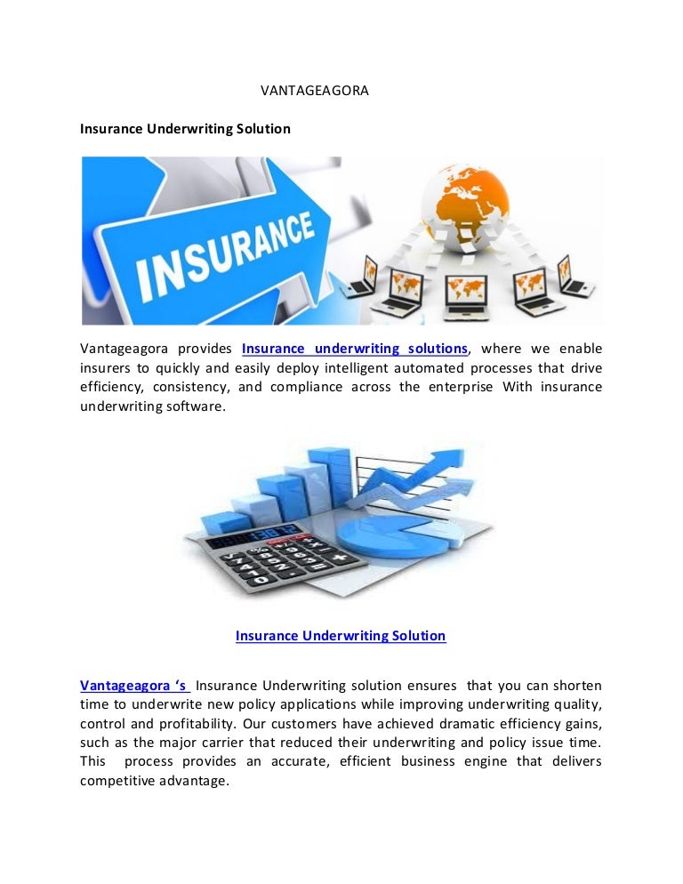 Insurance underwriting solution