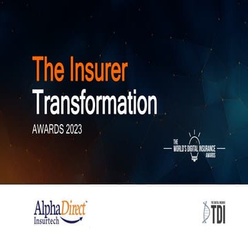 Alpha Direct Insurtech Pte Ltd – Insurer Transformation Award 2023 | PPTX