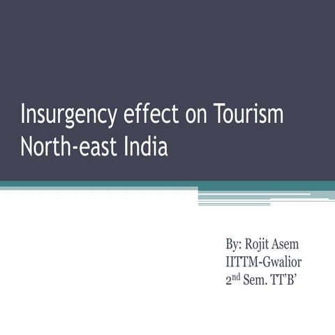 Insurgency effect on tourism