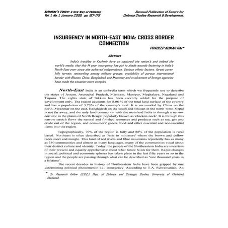 Insurgency in north east