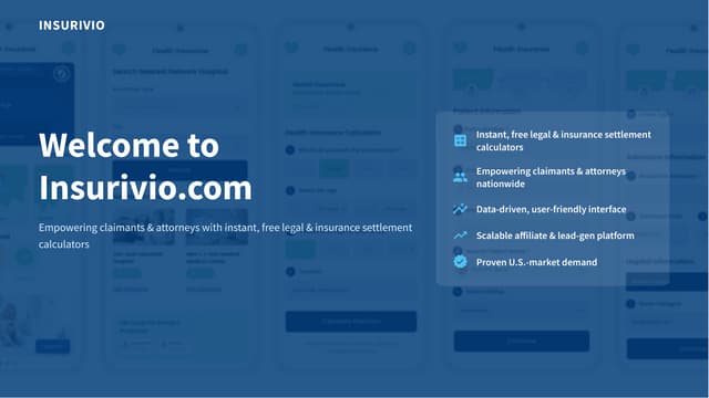 Insurivio.com – Instant Settlement Estimates