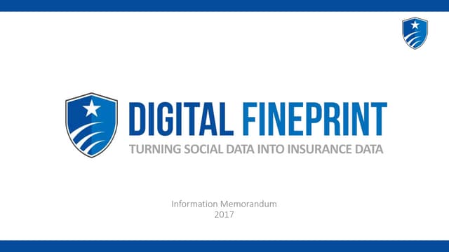 Asia Start-Up InsurTech Award 2017 - Digital Fineprint