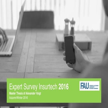 Master Thesis: Expert Study Insurtech