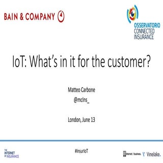 Insurtech what’s in it for the cust...