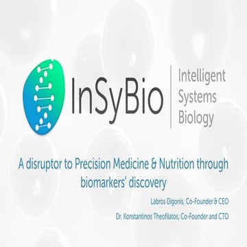InSyBio at Open Coffee Athens CI