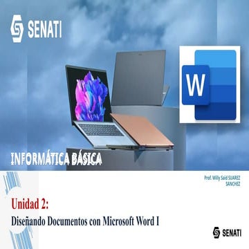Microsoft-Word Clase Informatica.pptx para principiantes | PPTX