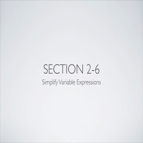 Int Math 2 Section 2-6 1011