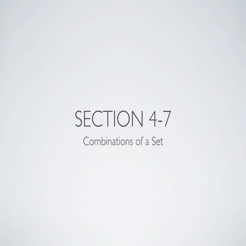 Integrated Math 2 Section 4-7