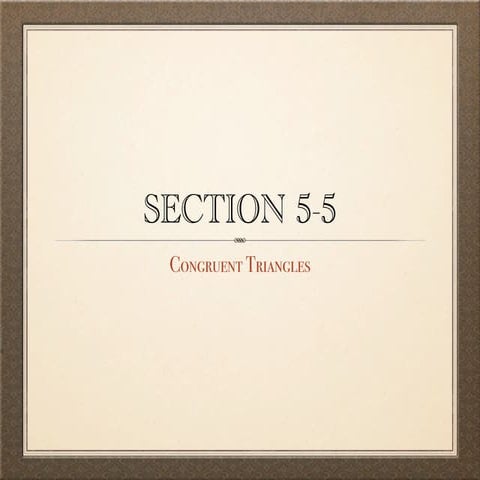 Integrated Math 2 Section 5-5