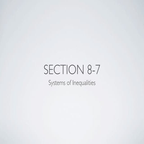 Integrated Math 2 Section 8-7