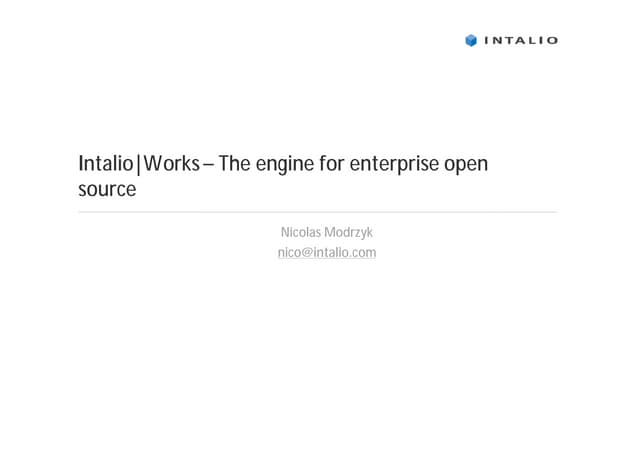 Intalio Works 20091128 Beijing