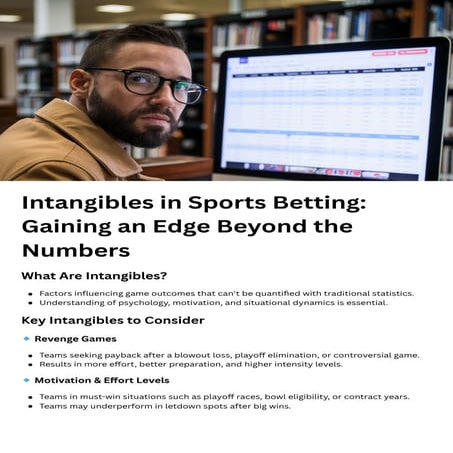Intangibles in Sports Betting: How Pro Bettors Win