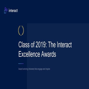 Interact Excellence Awards 2019: Best-in-class intranets from around the globe