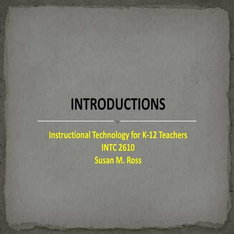 Intc 2610 overview